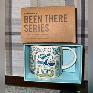 Starbucks Maui Mug with Blue and Green Illustrations